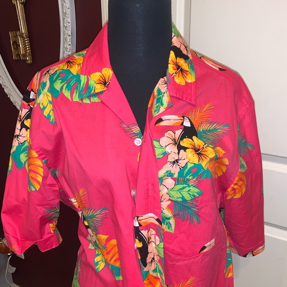 Pink Hawaiian Shirt